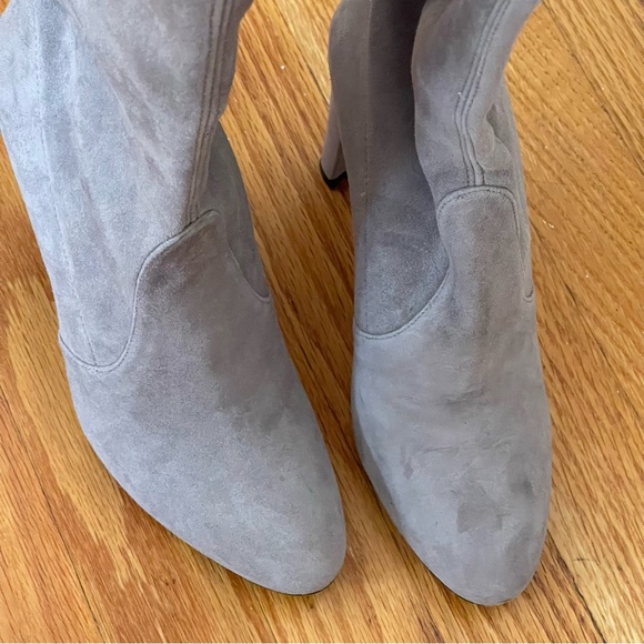 Stuart Weitzman Highland Over the Knee boots in Grey Seude Women’s Size 6 - Picture 8 of 15